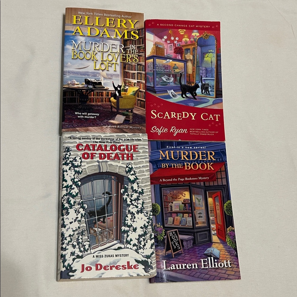🇺🇸$6–8-10-15 Sale🥧 Cozy corner book Lot: Vivian CHIEN Ellery Adams, S Ryan - Picture 2 of 5